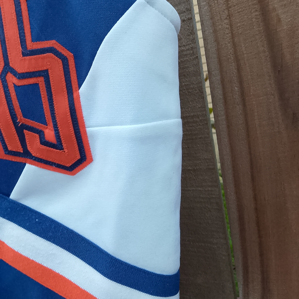 CIUGARS Varsity Blue & Orange Athletic Cheerleading Top or Halloween Costume XS - Picture 10 of 11
